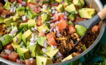 Frigideira de Taco de Carne e Couve-flor